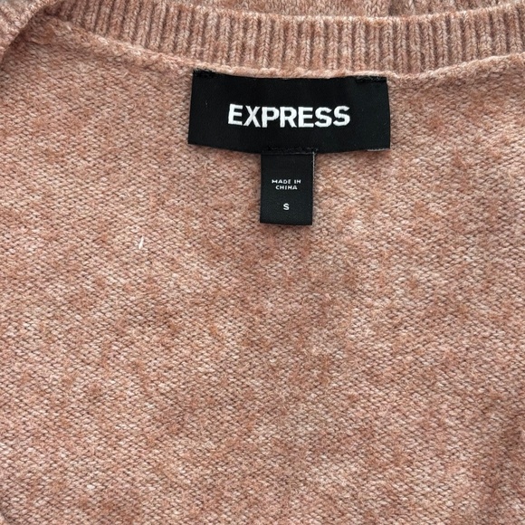 Express Cropped Cardigan - Blush/Heather Pink Size S - Picture 9 of 10